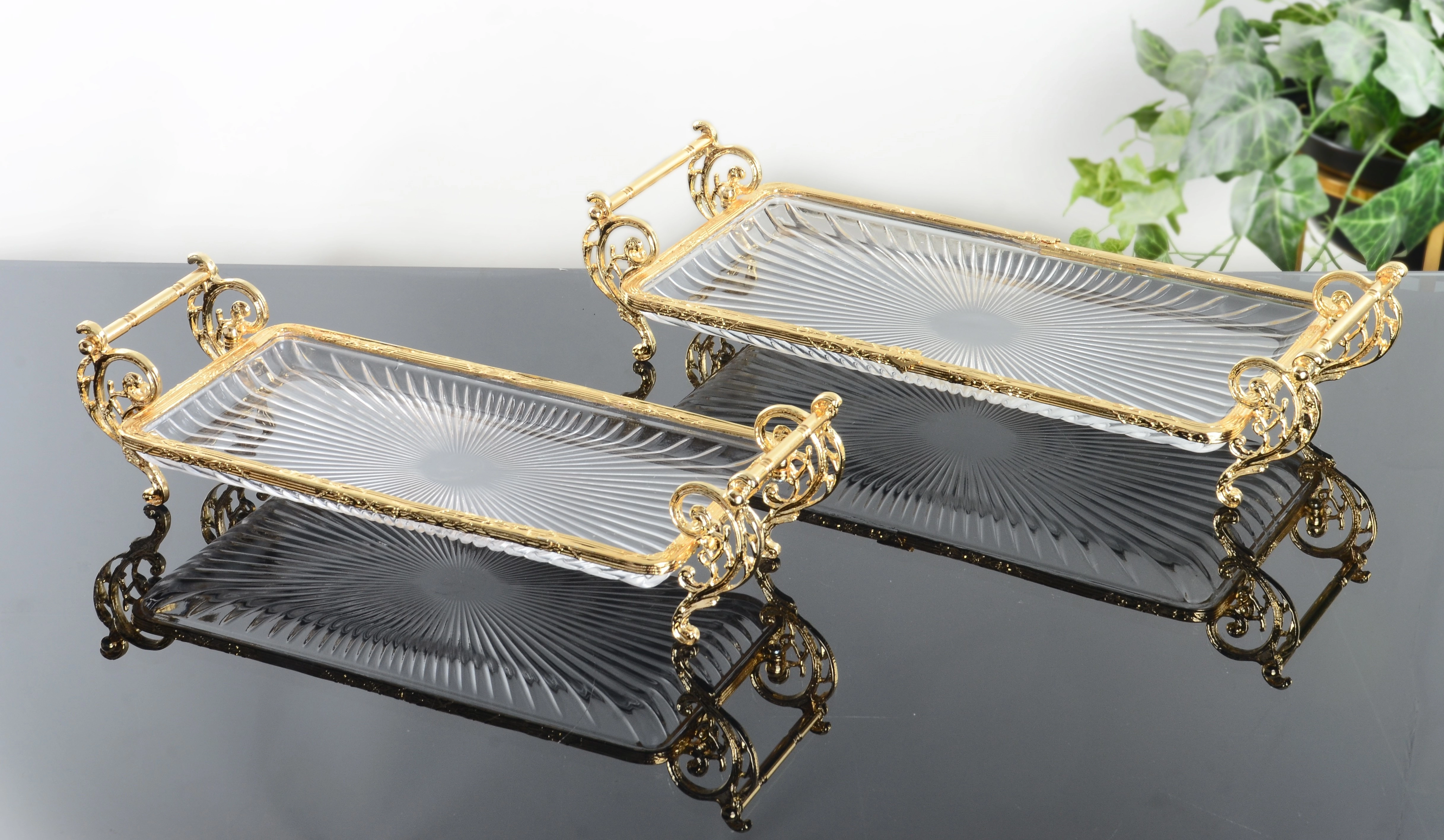 7 PARÇA CAM AVNGARD GOLD SUNUM SETİ 
