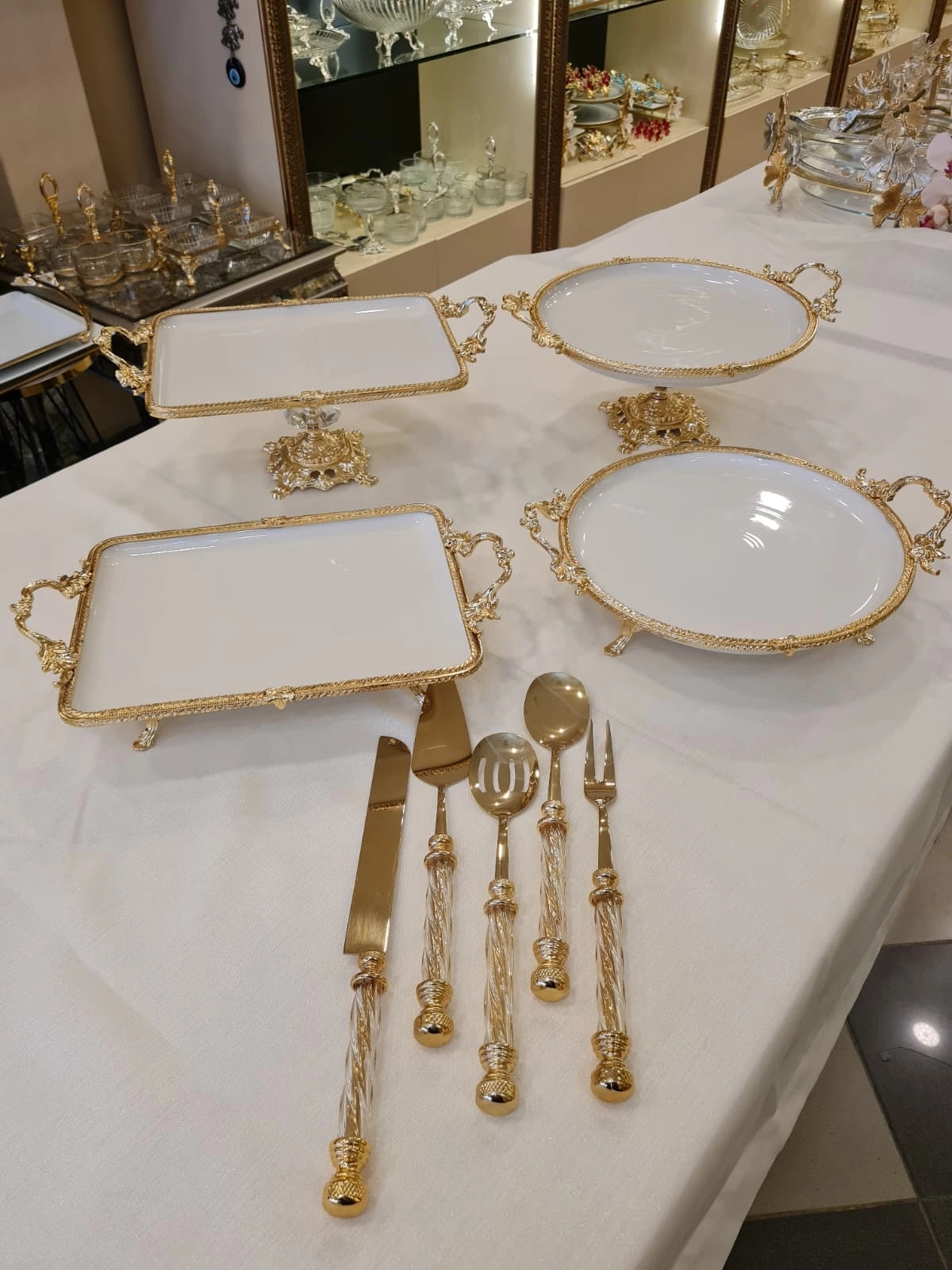 9 PARÇA GOLD SUNUM SETİ 