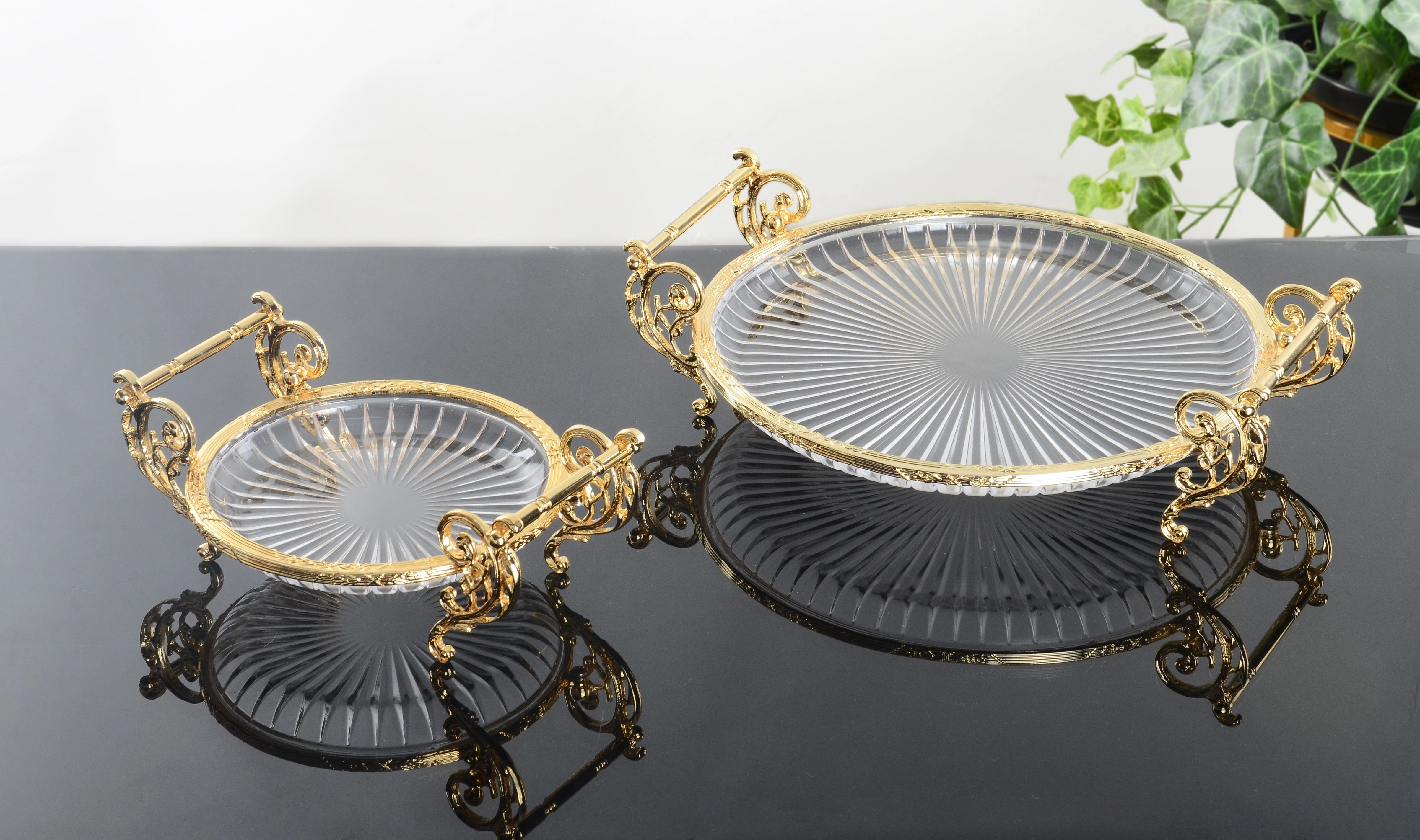 7 PARÇA CAM AVNGARD GOLD SUNUM SETİ 