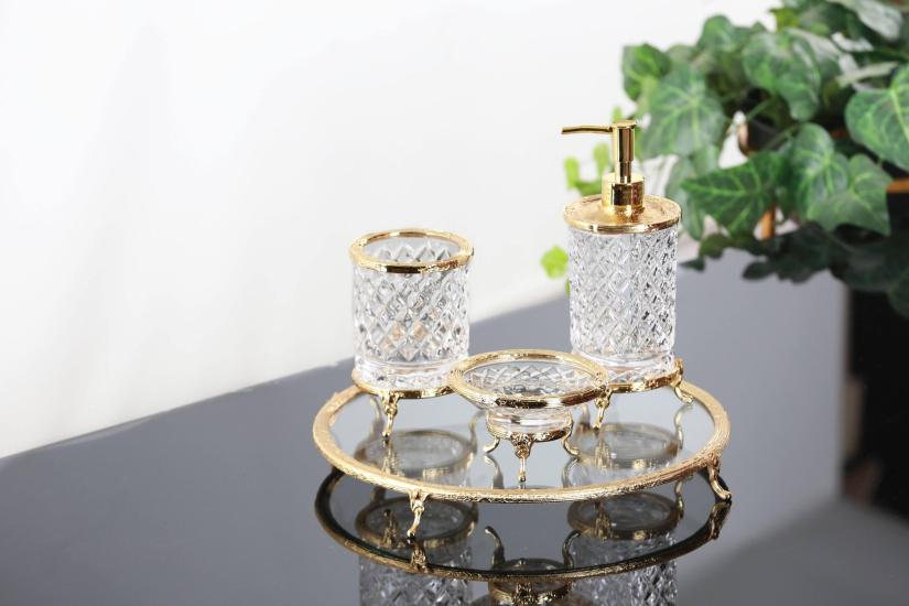 4 PARÇA BANYO SETİ GOLD
