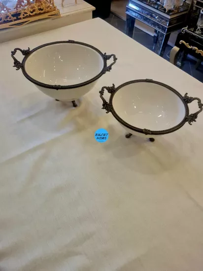 2 PARÇA PORSELEN SALATA KASE SETİ ANTİK