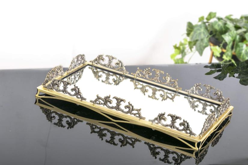 KLASİK TEPSİ 60X38 CM ANTİK