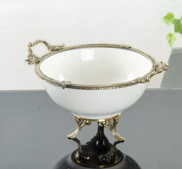 26 CM KULPLU PORSELEN SALATA KASESİ 