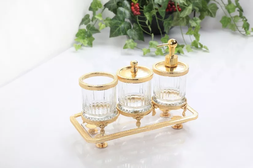 KRİSTAL 4 PARÇA BANYO SETİ